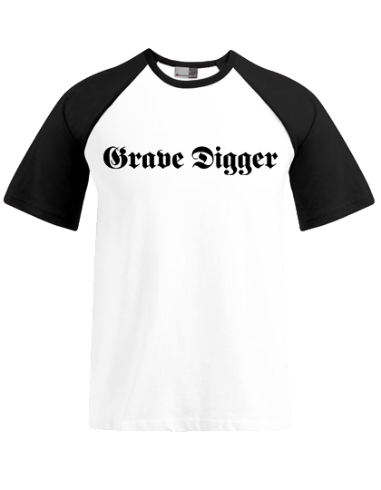 Raglan Logo - T-Shirt - Grave Digger