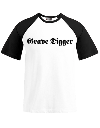 Raglan Logo - T-Shirt - Grave Digger