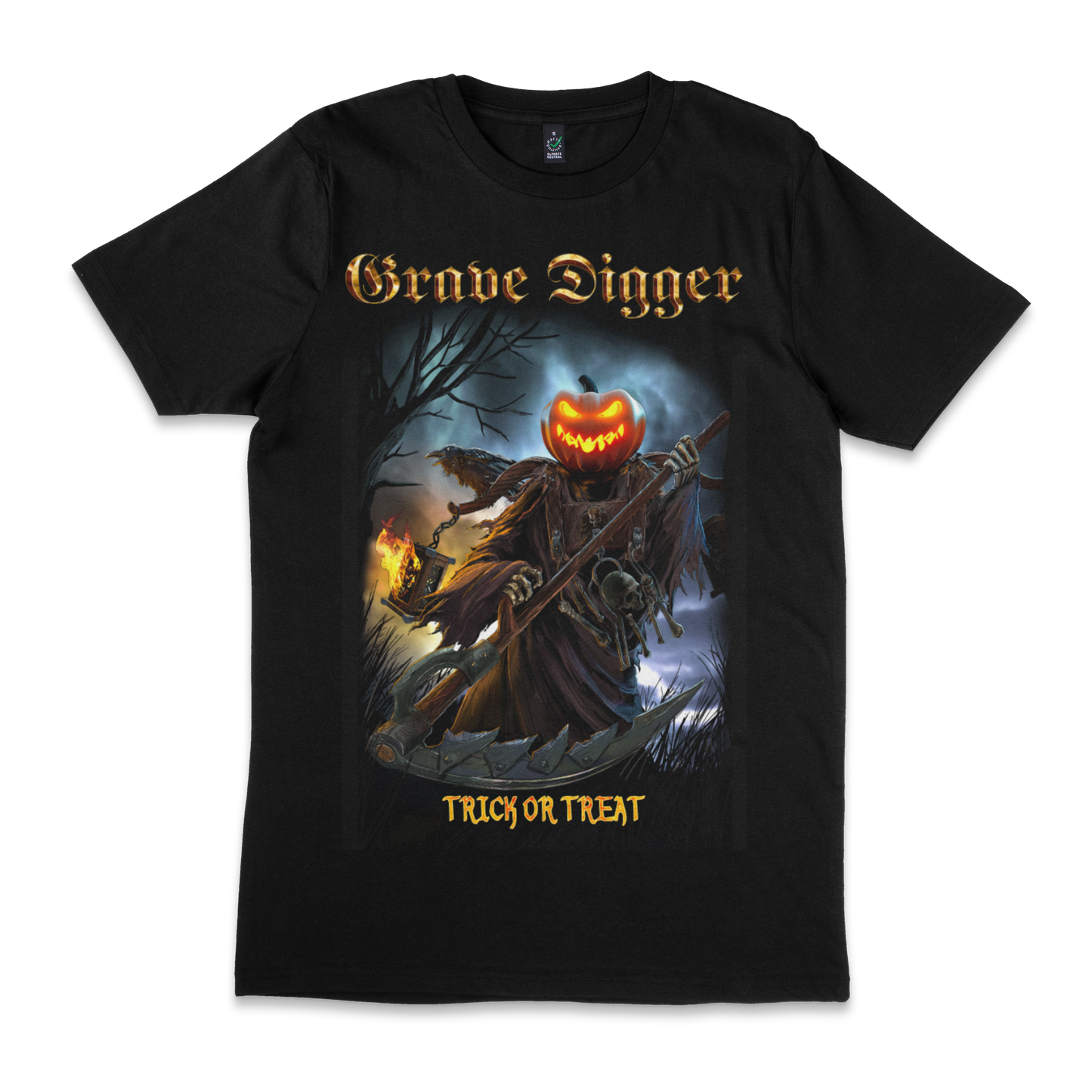Pumpin Reaper Trick or Treat - T-Shirt - Grave Digger
