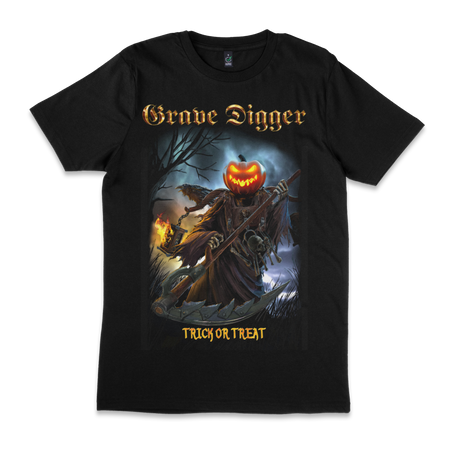 Pumpin Reaper Trick or Treat - T-Shirt - Grave Digger