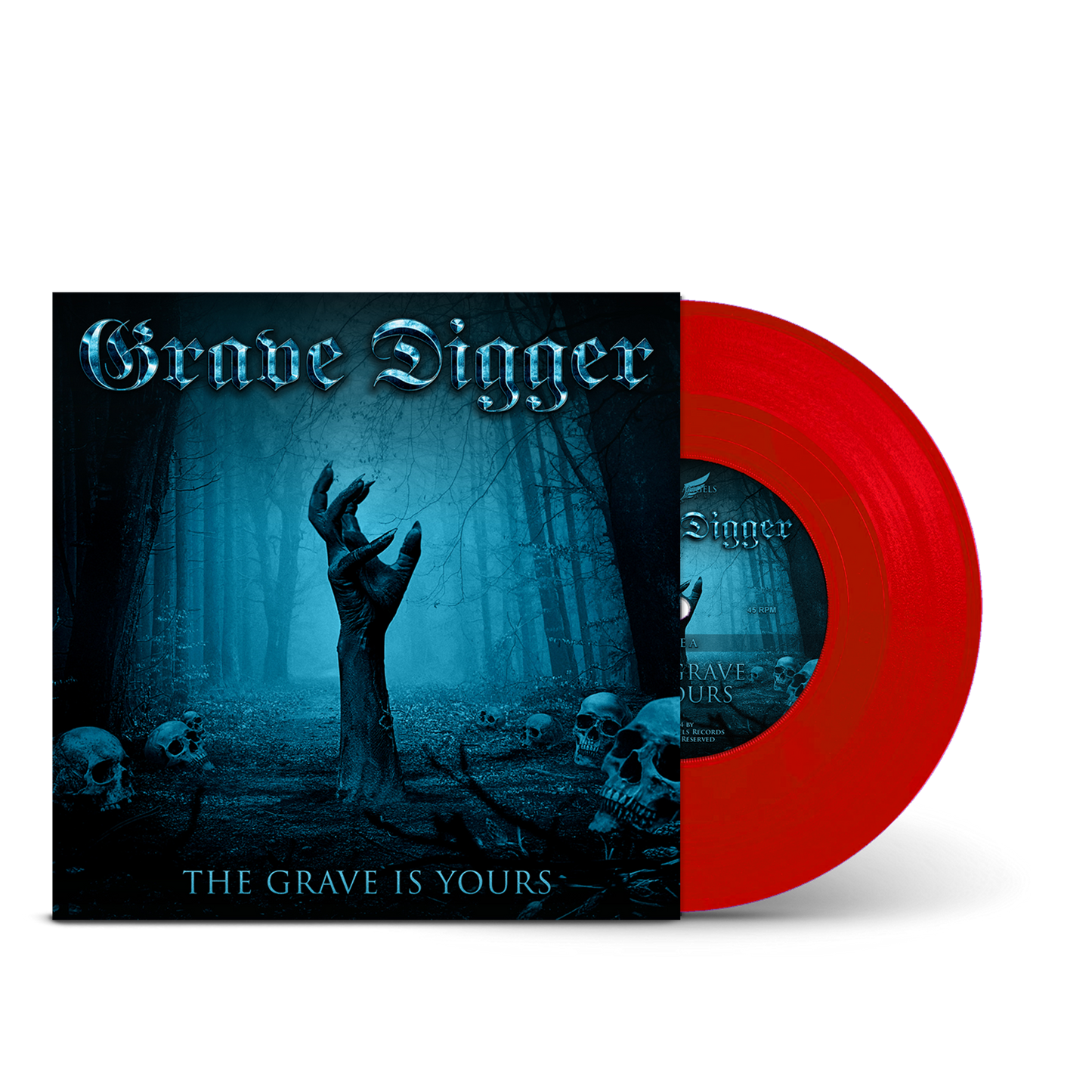 "THE GRAVE IS YOURS " - RED VINYL + T-SHIRT BUNDLE