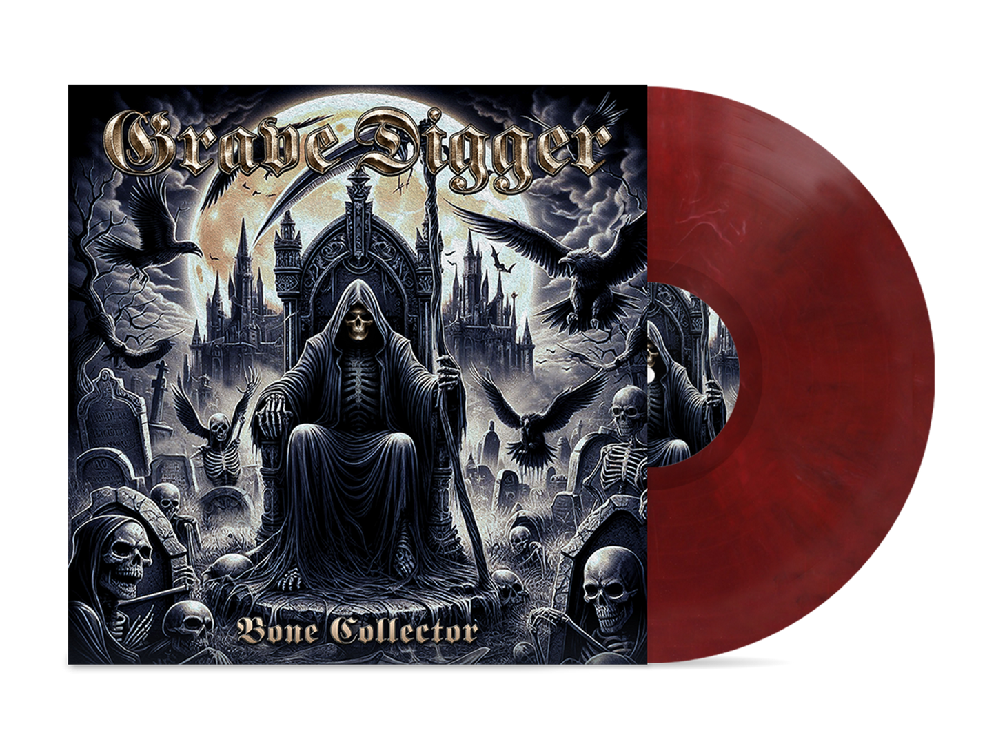 Bone Collector - Crimson Dusk Vinyl - Grave Digger