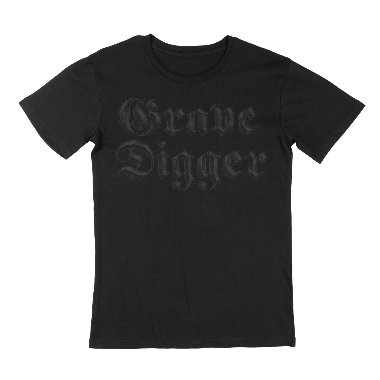 Grave Digger Black on Black Logo Shirt