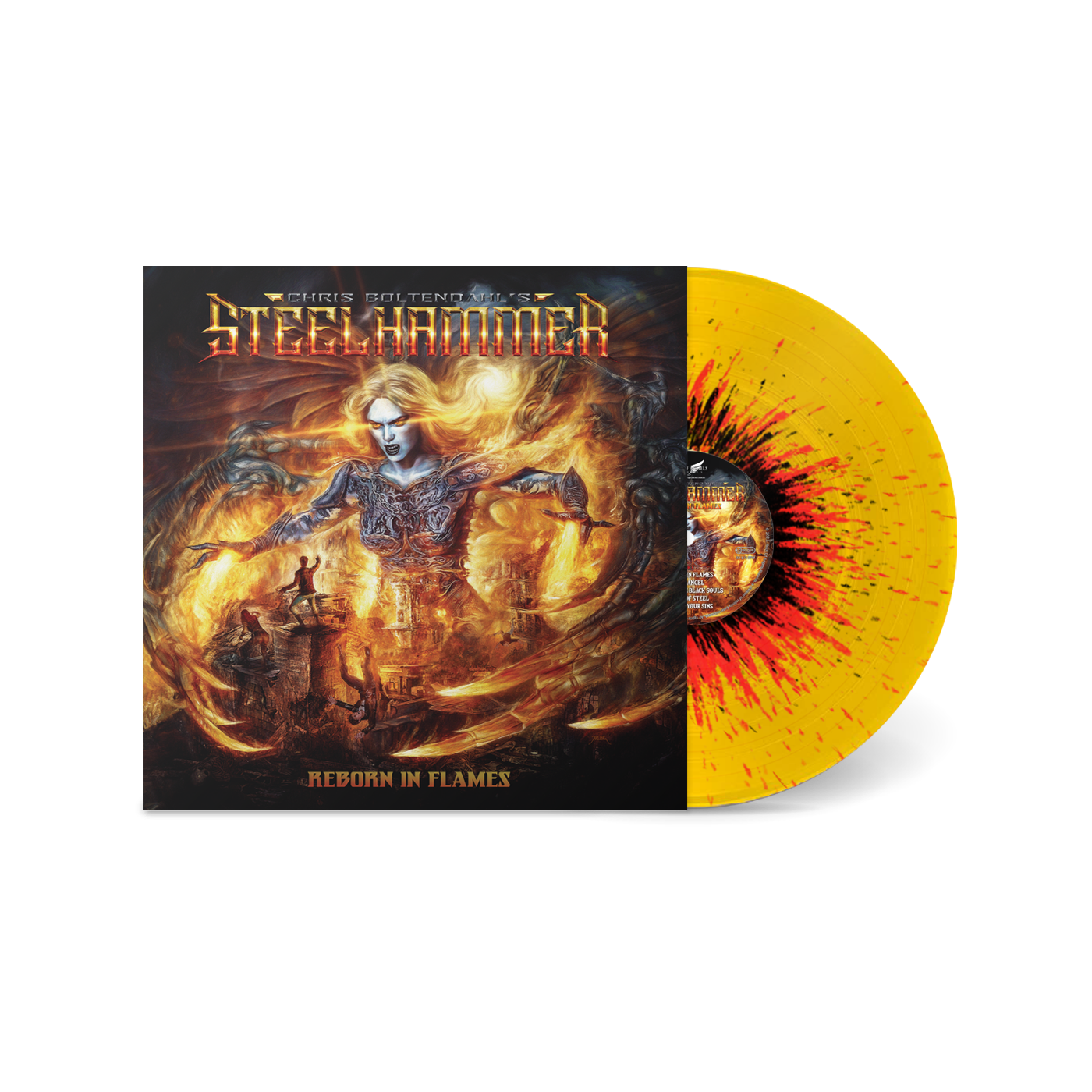 STEELHAMMER "Reborn In Flames" - SPLATTER (Limited 50 Copies)