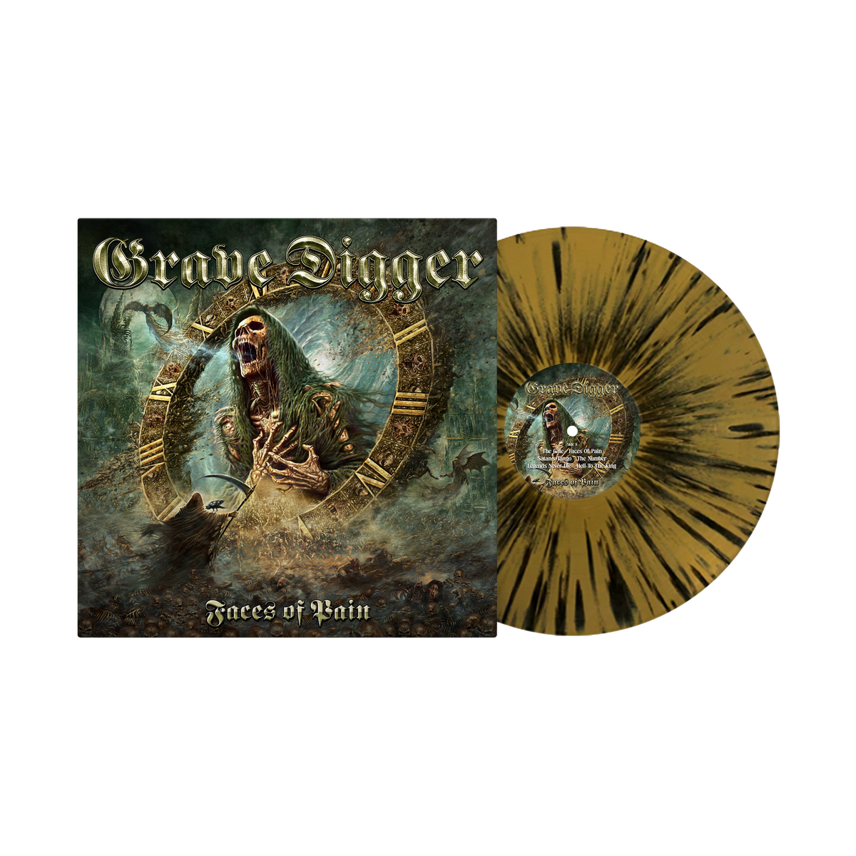 Faces Of Pain - Gatefold Gold/Black Splatter Vinyl (RELEASE: 15.01.2027)